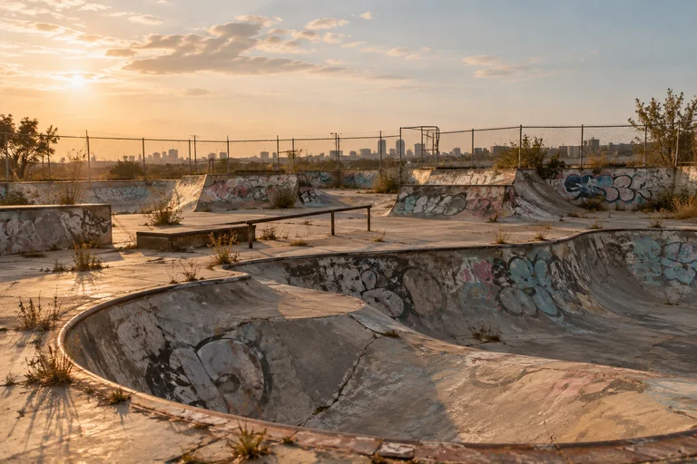 Abandoned Skatepark photoshoot