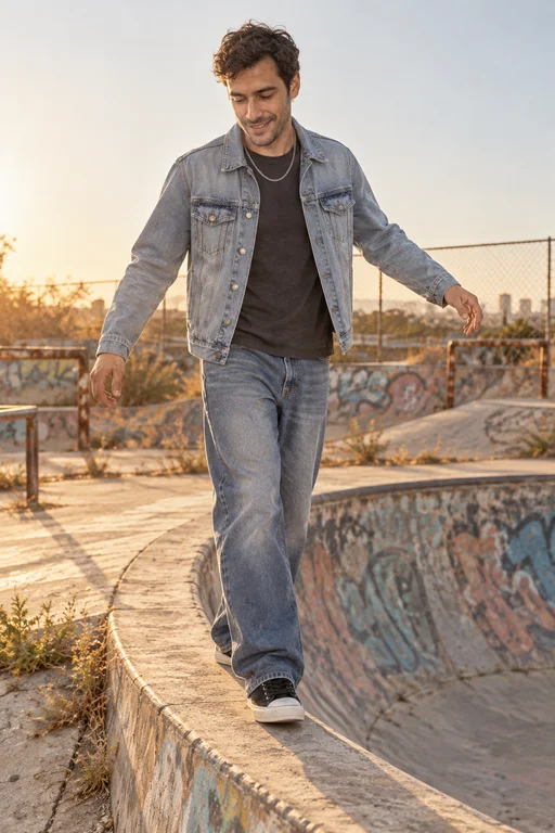 Auf dem Rand entlang – Fotoshooting Verlassener Skatepark