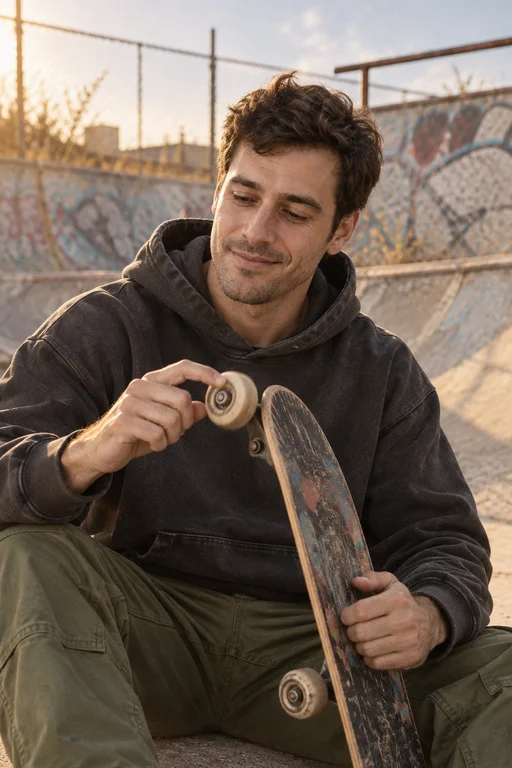 Das Rad dreht sich – Fotoshooting Verlassener Skatepark