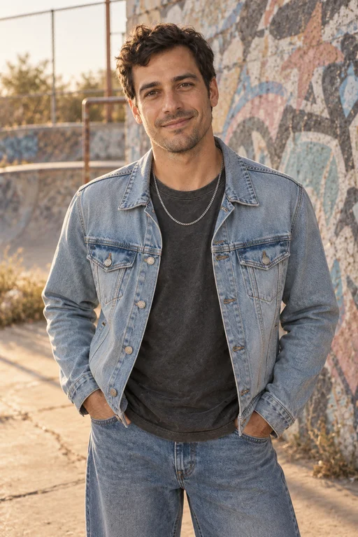 Graffiti Wall Portrait – Abandoned Skatepark photoshoot