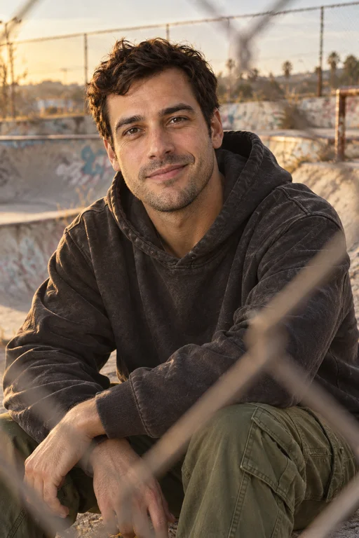 Through the Fence – Abandoned Skatepark photoshoot