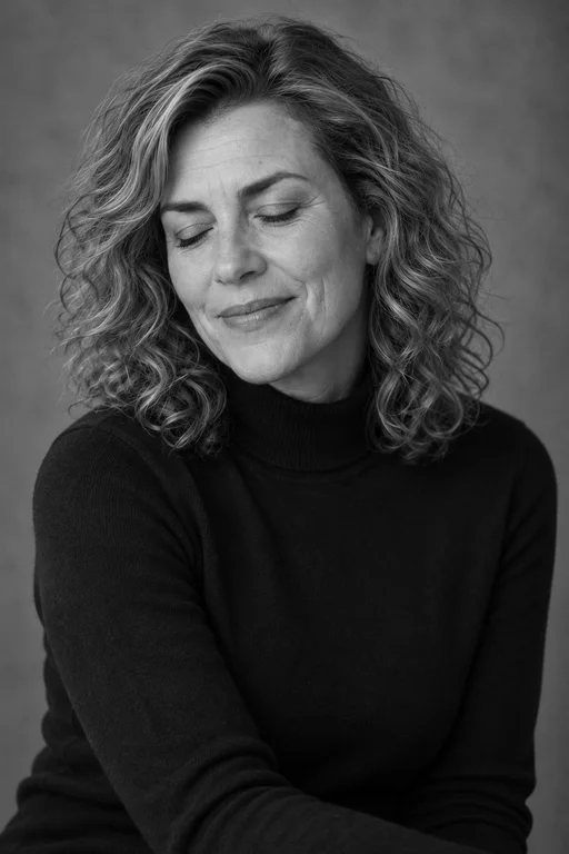 Eyes Closed – Black & White Studio photoshoot