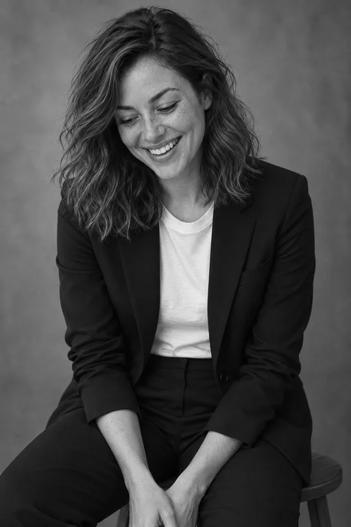 Real Laugh – Black & White Studio photoshoot