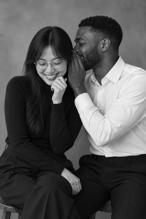 Whisper – Black & White Studio photoshoot