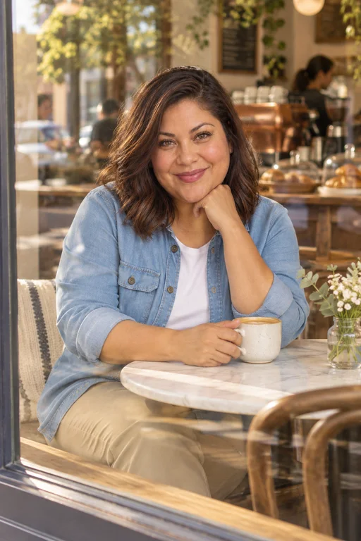 Through the Window – Café Morning photoshoot