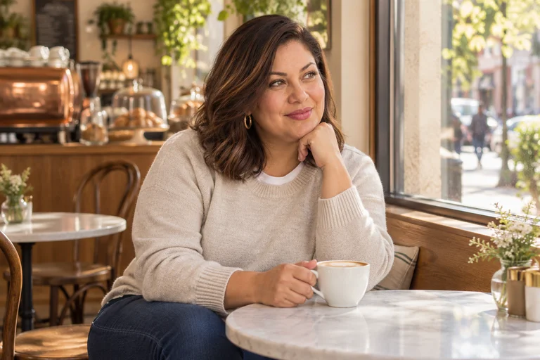 Watching the Street – Café Morning photoshoot