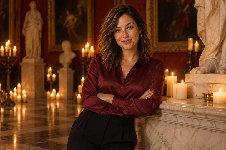 Plinth Lean – Candlelight Museum photoshoot