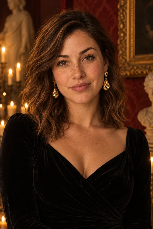 Sophie in the Candlelight Museum photoshoot