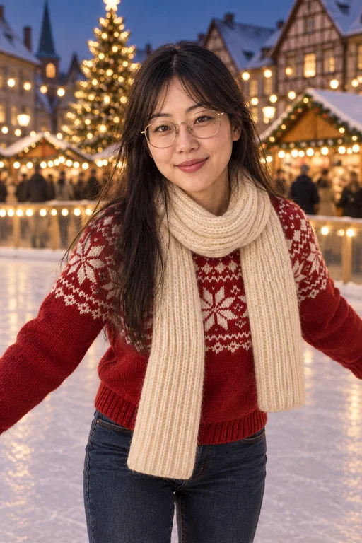 Die ersten Wackler – Fotoshooting Weihnachtsmarkt
