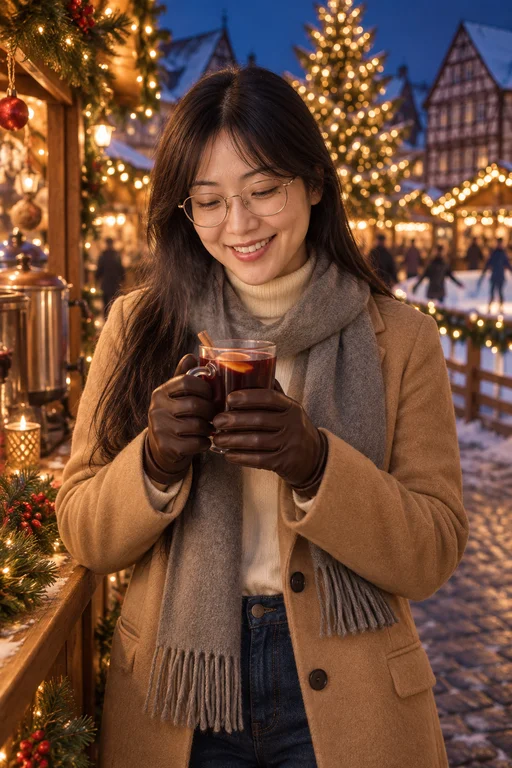 Mulled Wine Laugh – Christmas Market photoshoot