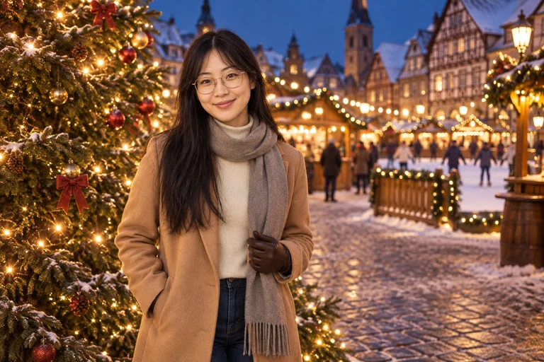 Under the Tree – Christmas Market photoshoot