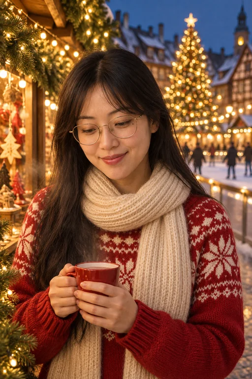 Warm Glow – Christmas Market photoshoot