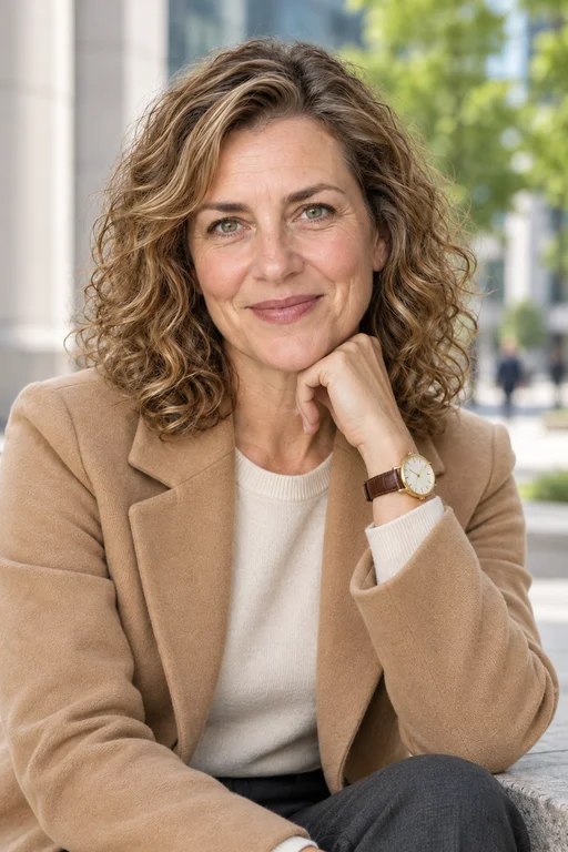 Laura im Fotoshooting City Business