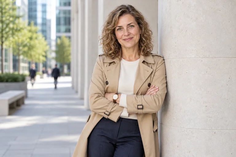 Column Lean – City Business photoshoot