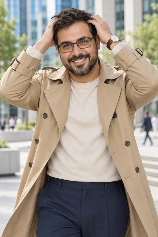 Kragen hoch – Fotoshooting City Business
