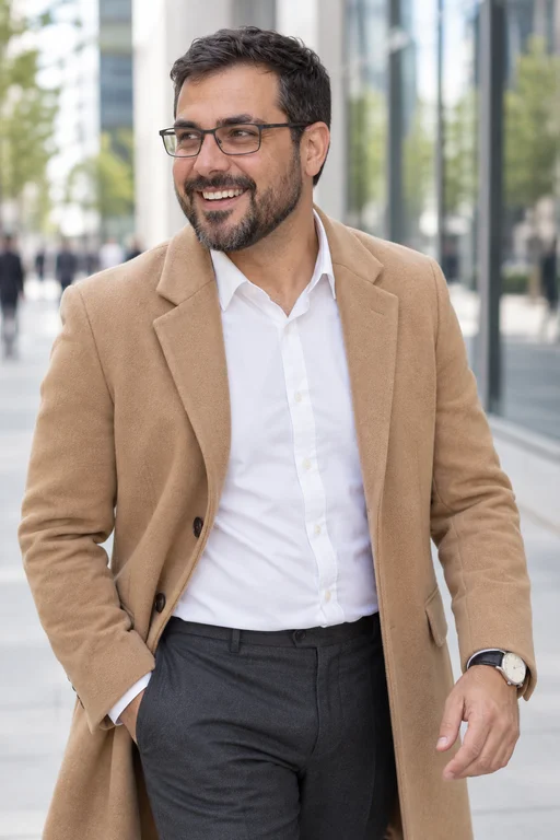 Lachen auf der Straße – Fotoshooting City Business