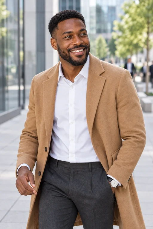 Lachen auf der Straße – Fotoshooting City Business