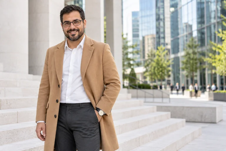 Limestone Steps – City Business photoshoot