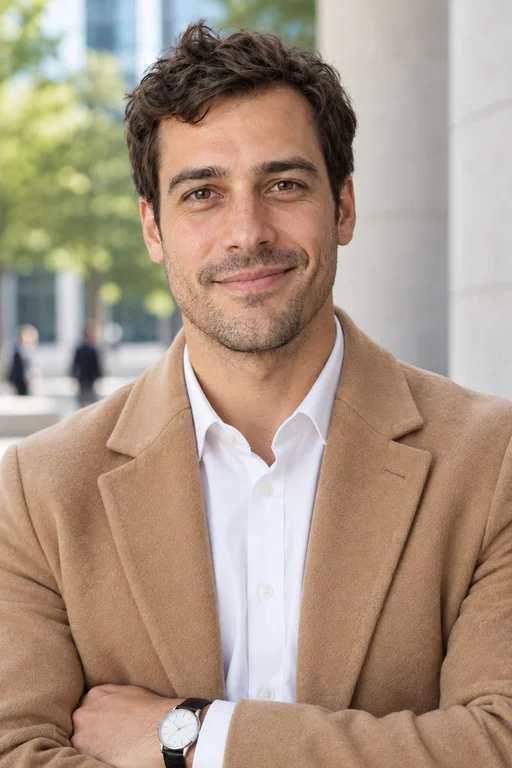Oliver in the City Business photoshoot