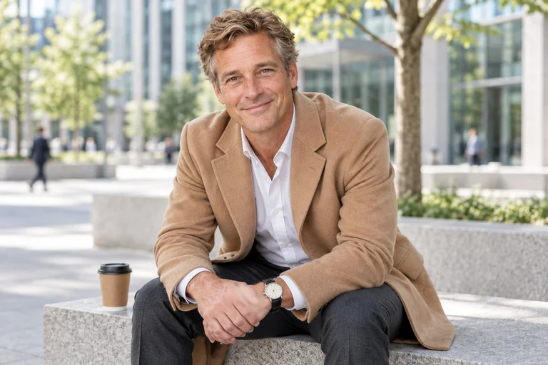 Stone Bench – City Business photoshoot