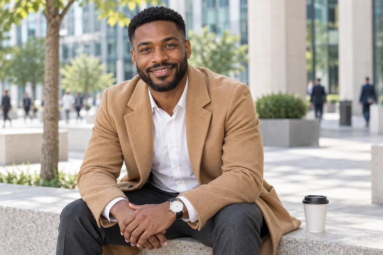 Stone Bench – City Business photoshoot