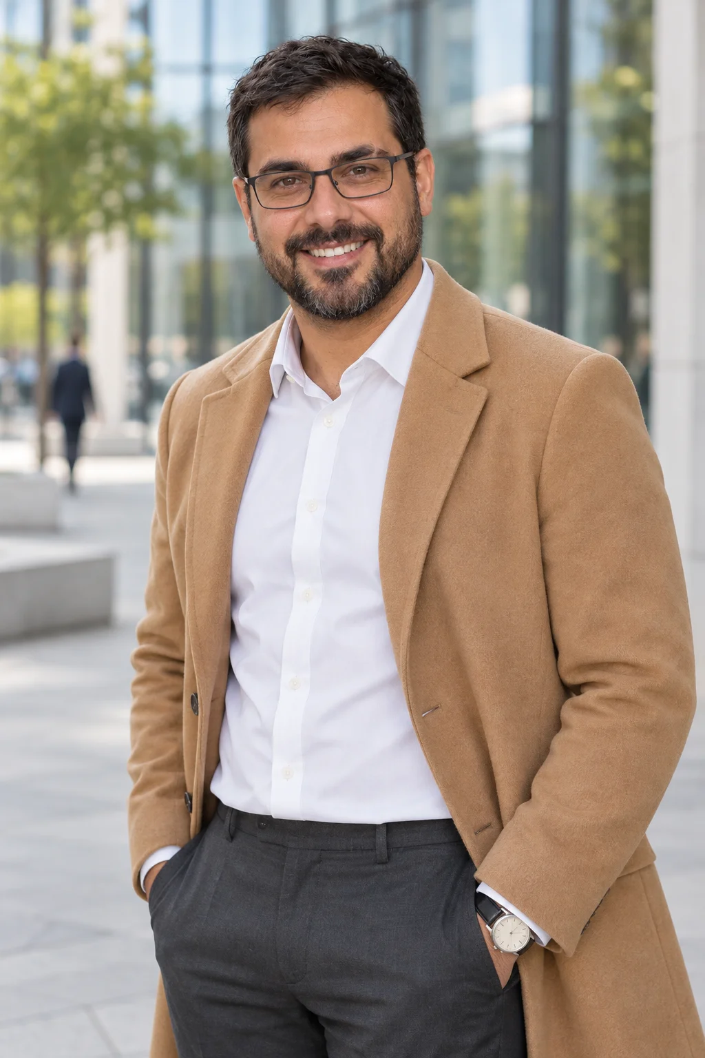 Porträt auf dem Platz – Fotoshooting City Business