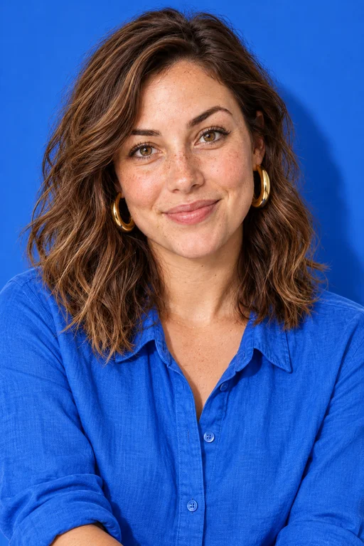 Sophie in the Color Studio photoshoot