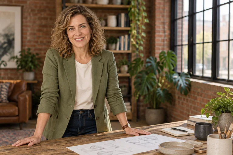 At the Worktable – Creative Loft photoshoot