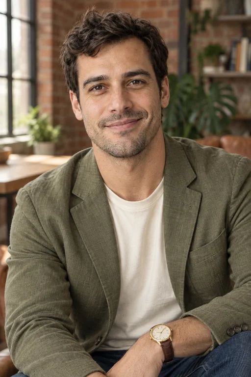 Oliver in the Creative Loft photoshoot