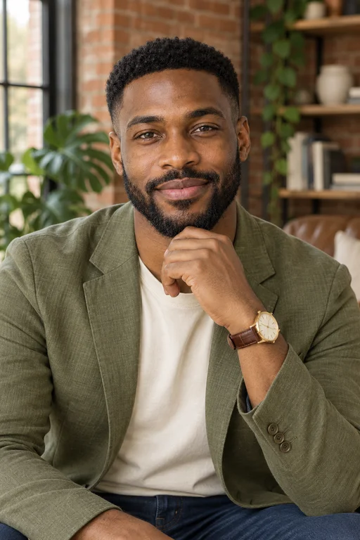 Marcus in the Creative Loft photoshoot