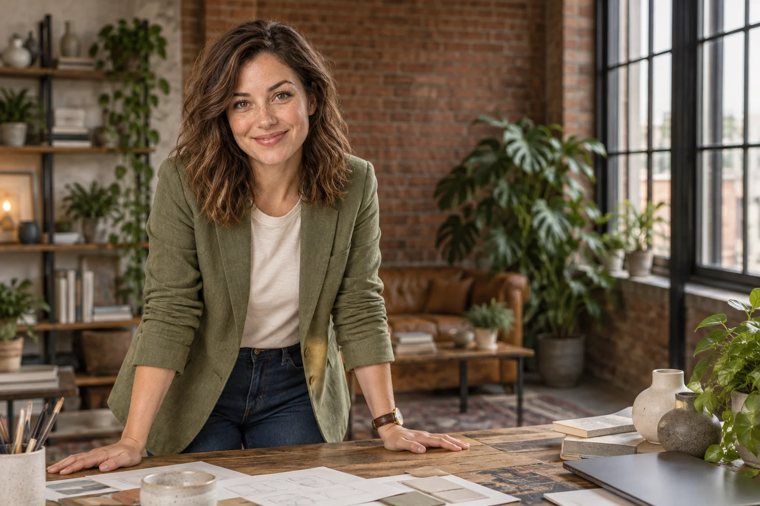 At the Worktable – Creative Loft photoshoot