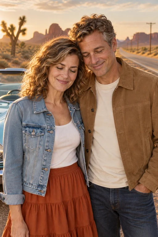 Last Light, Side by Side – Desert Road Trip photoshoot