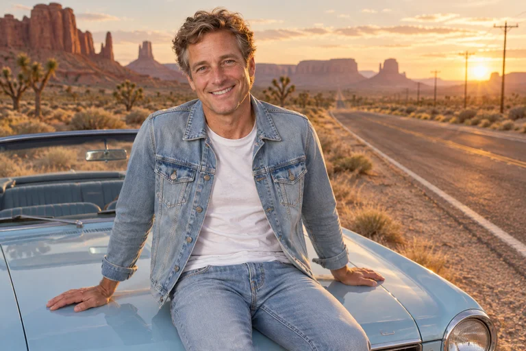 On the Hood – Desert Road Trip photoshoot