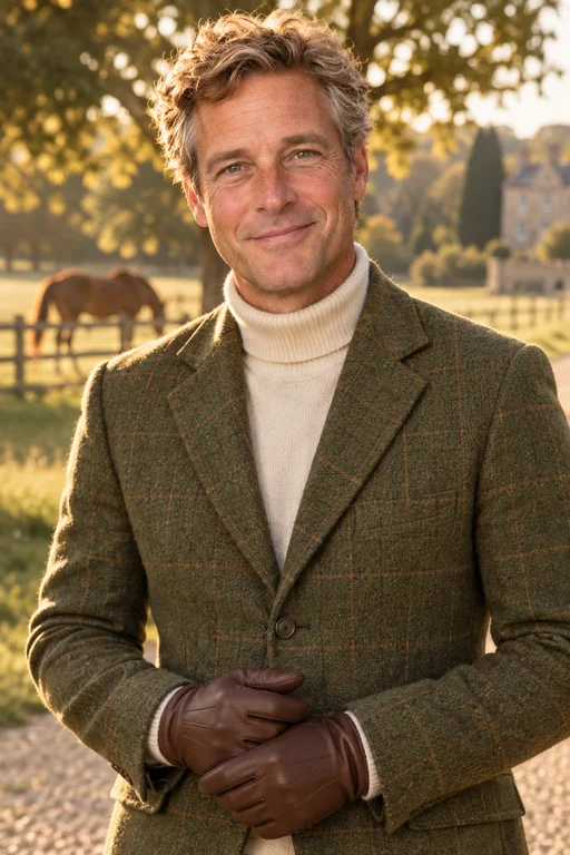 Michael in the Equestrian Estate photoshoot