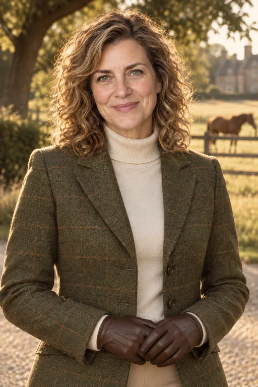 Laura in the Equestrian Estate photoshoot