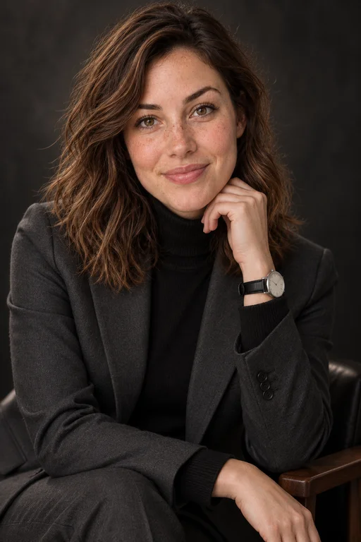 Sophie im Fotoshooting Executive Dark