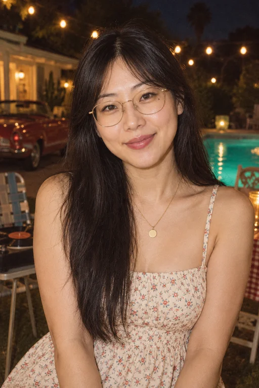 Hana in the Film Snapshot photoshoot