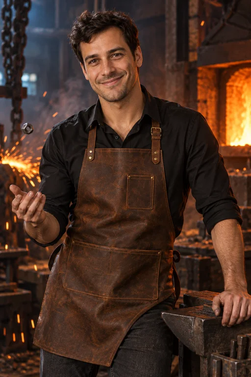 Rußiges Grinsen – Fotoshooting Feuer & Metall