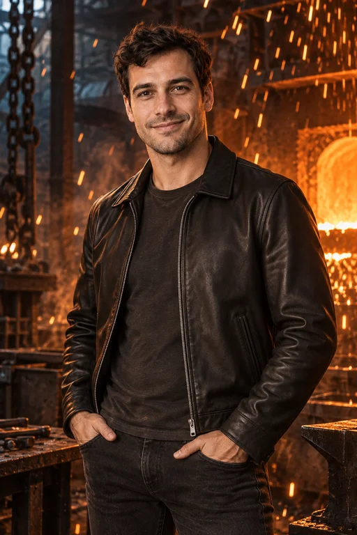 Sparks Portrait – Fire & Metal photoshoot
