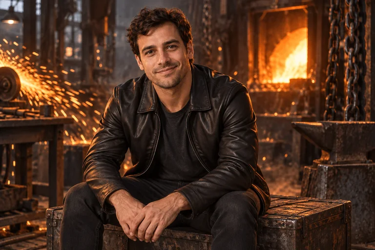 Stahlkiste – Fotoshooting Feuer & Metall