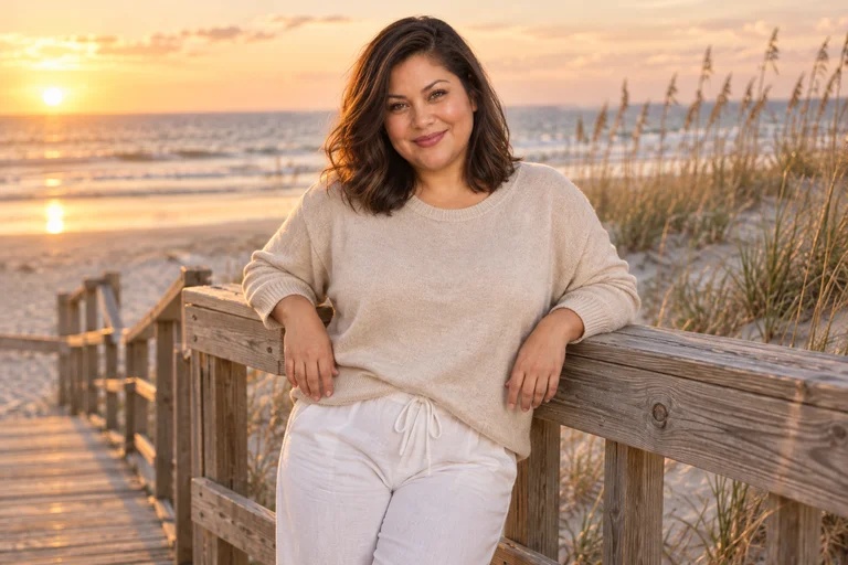 Boardwalk Rail – Golden Beach photoshoot