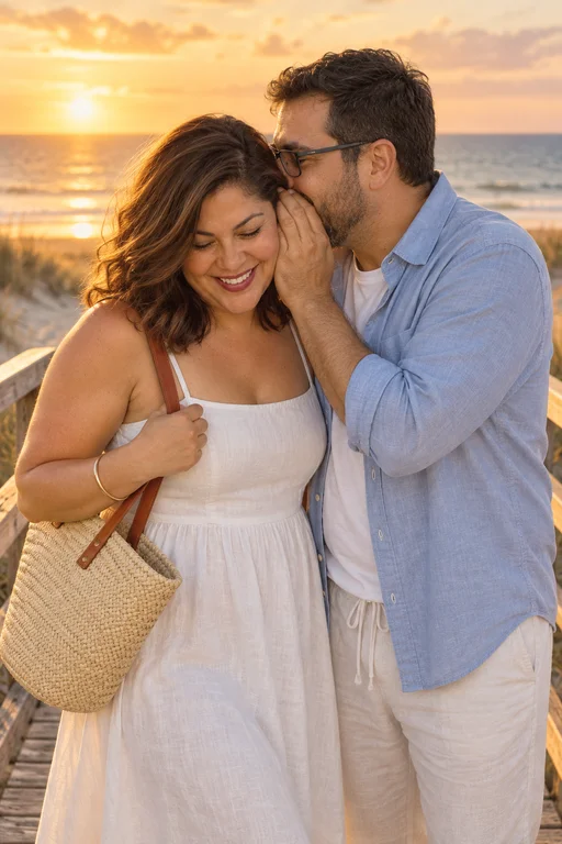 Boardwalk Whisper – Golden Beach photoshoot