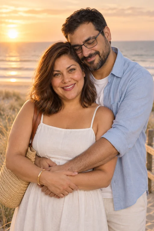 Wrapped in the Wind – Golden Beach photoshoot