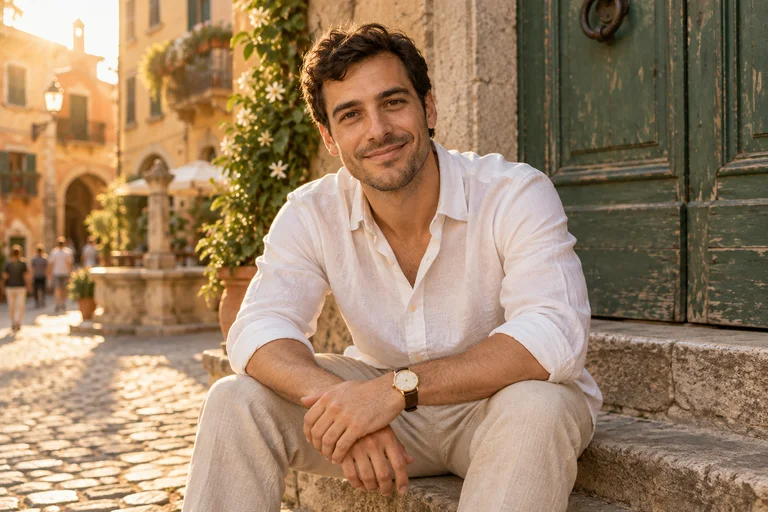 Doorway Steps – Golden Hour Streets photoshoot
