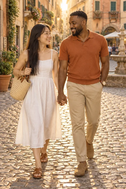 Hand in Hand – Fotoshooting Golden Hour in der Altstadt