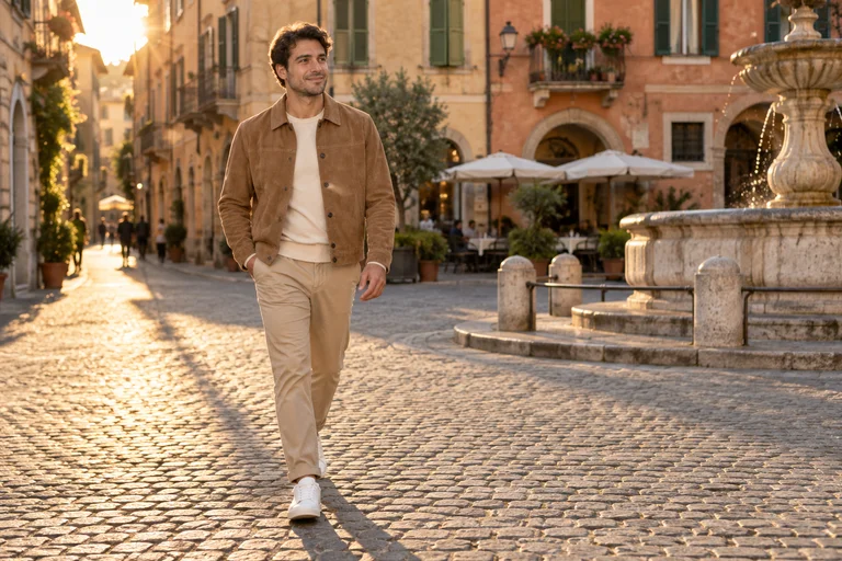 Lange Schatten – Fotoshooting Golden Hour in der Altstadt