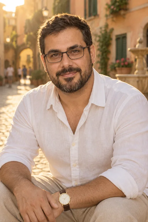 Rafael in the Golden Hour Streets photoshoot
