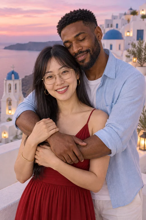 Dusk Embrace – Greek Island photoshoot