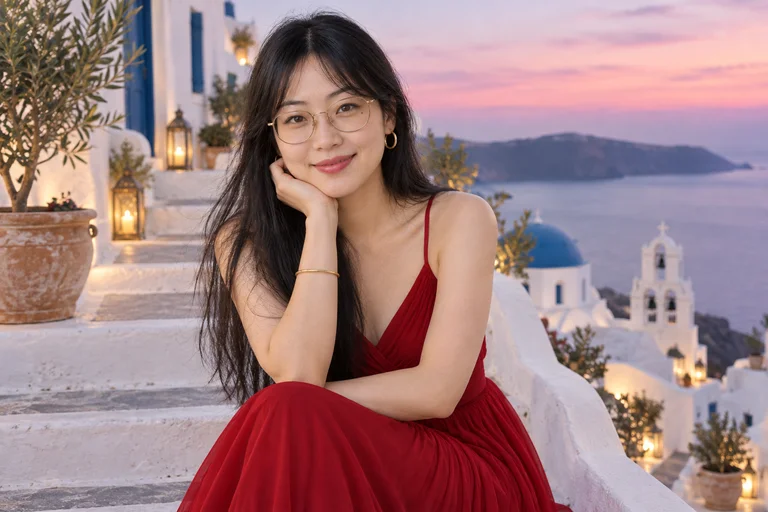 Terrace Steps – Greek Island photoshoot