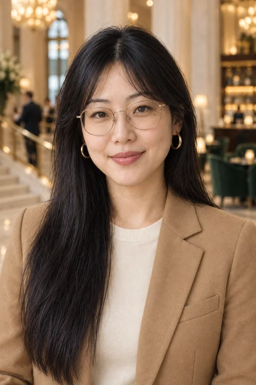 Hana in the Luxury Hotel photoshoot